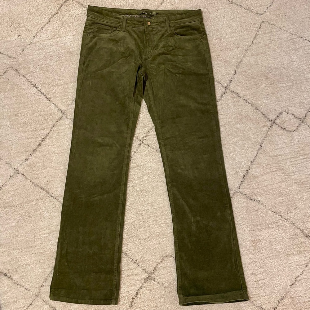 Prana RARE Green Corduroy Pants